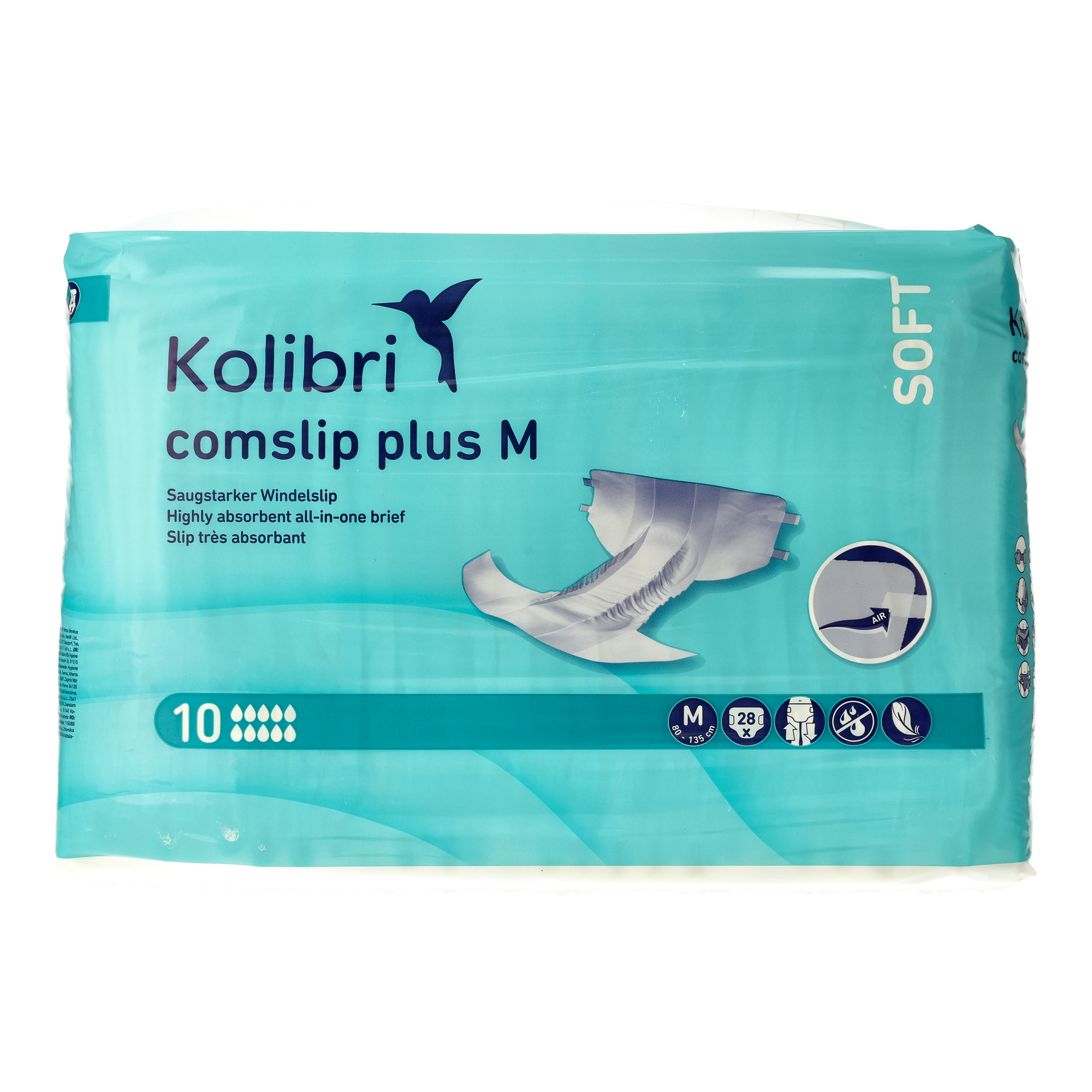 Ein Bild von Kolibri comslip SOFT plus Windelslip - M