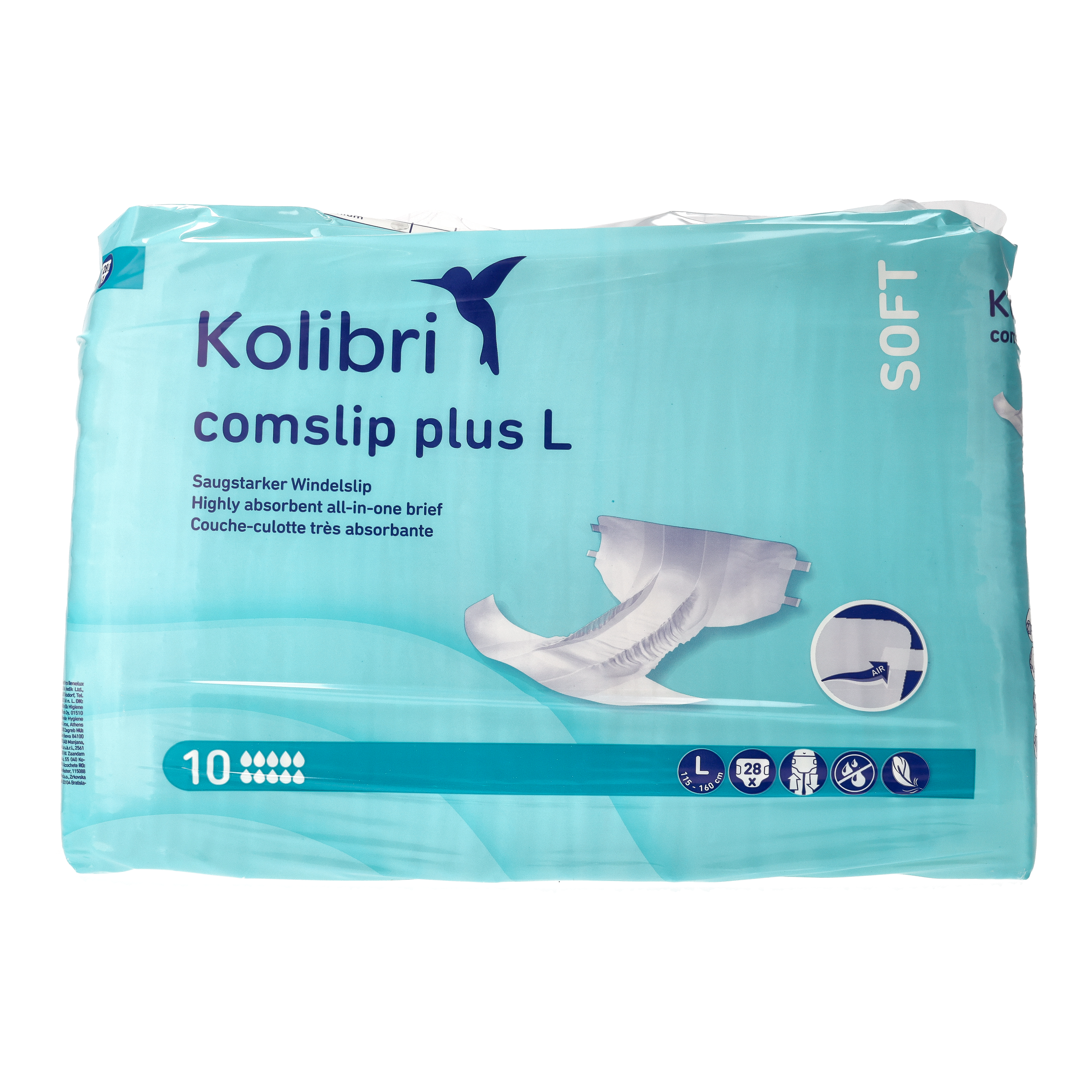 Ein Bild von Kolibri comslip SOFT plus Windelslip - L