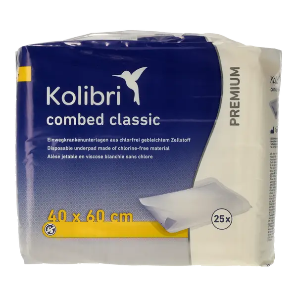 Ein Bild von Kolibri combed PREMIUM classic Krankenunterlage - 770 ml