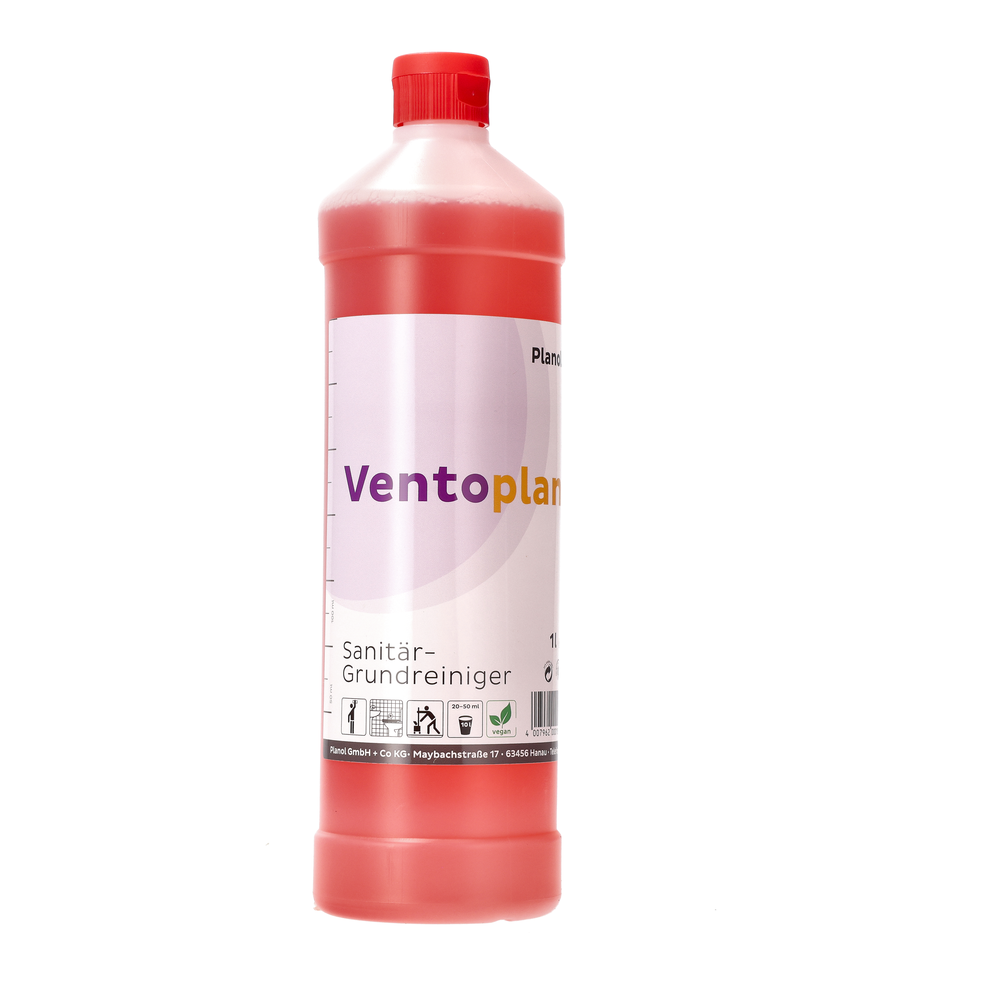 Ein Bild von Planol Ventoplan Sanitärgrundreiniger - 1 Liter