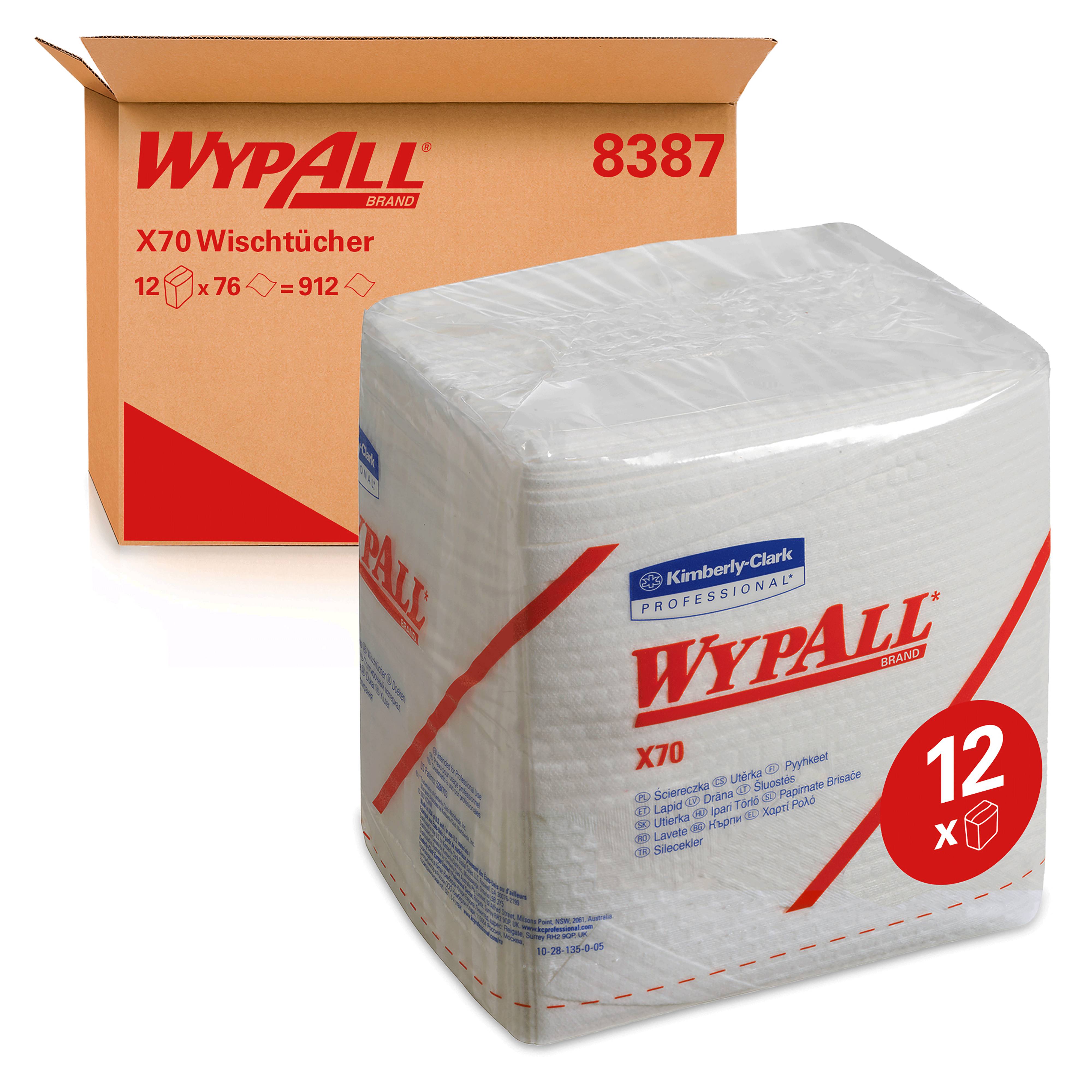 Wypall X70 Wischtücher - 1-lagig