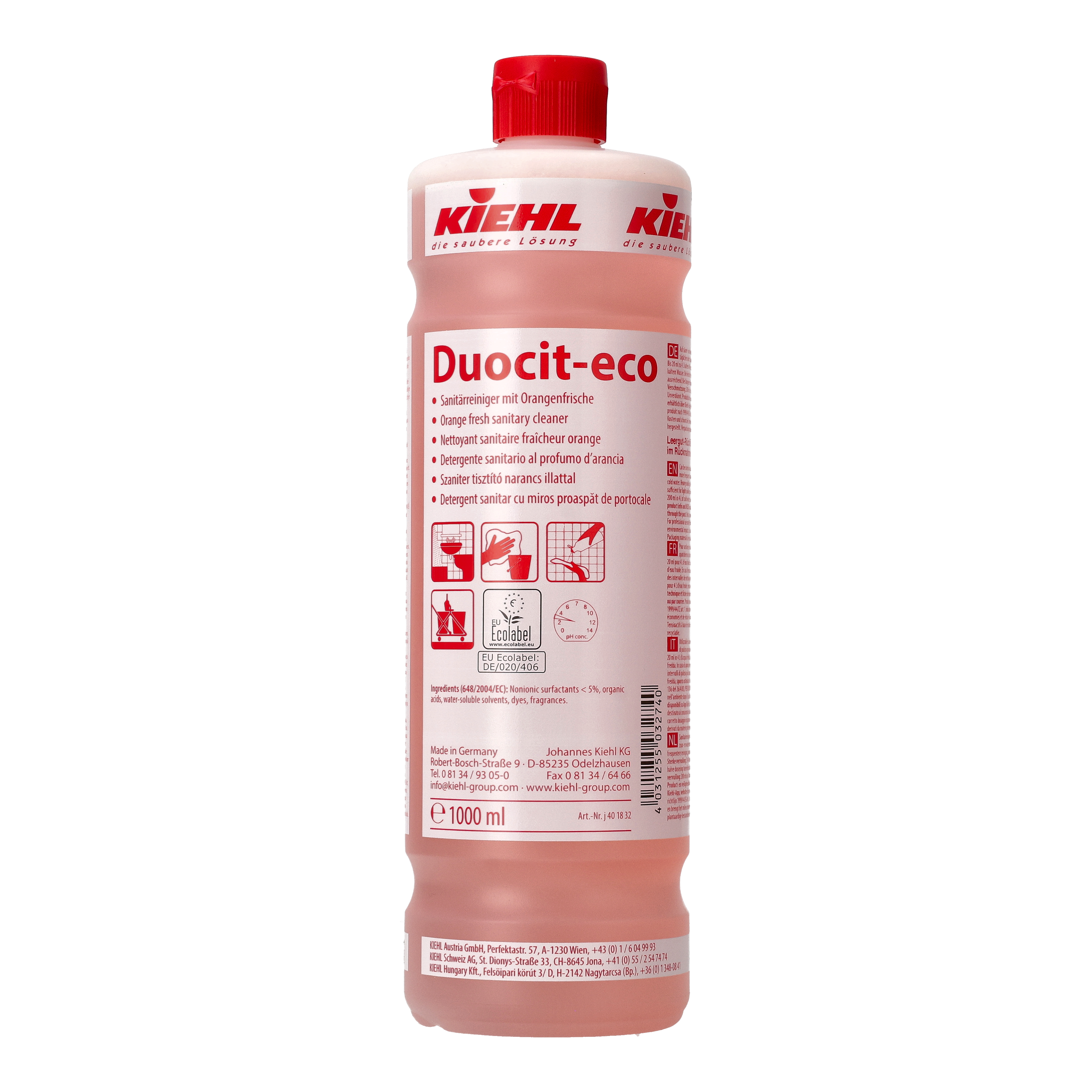 Ein Bild von Kiehl Duocit-eco Sanitärreiniger - 1 Liter