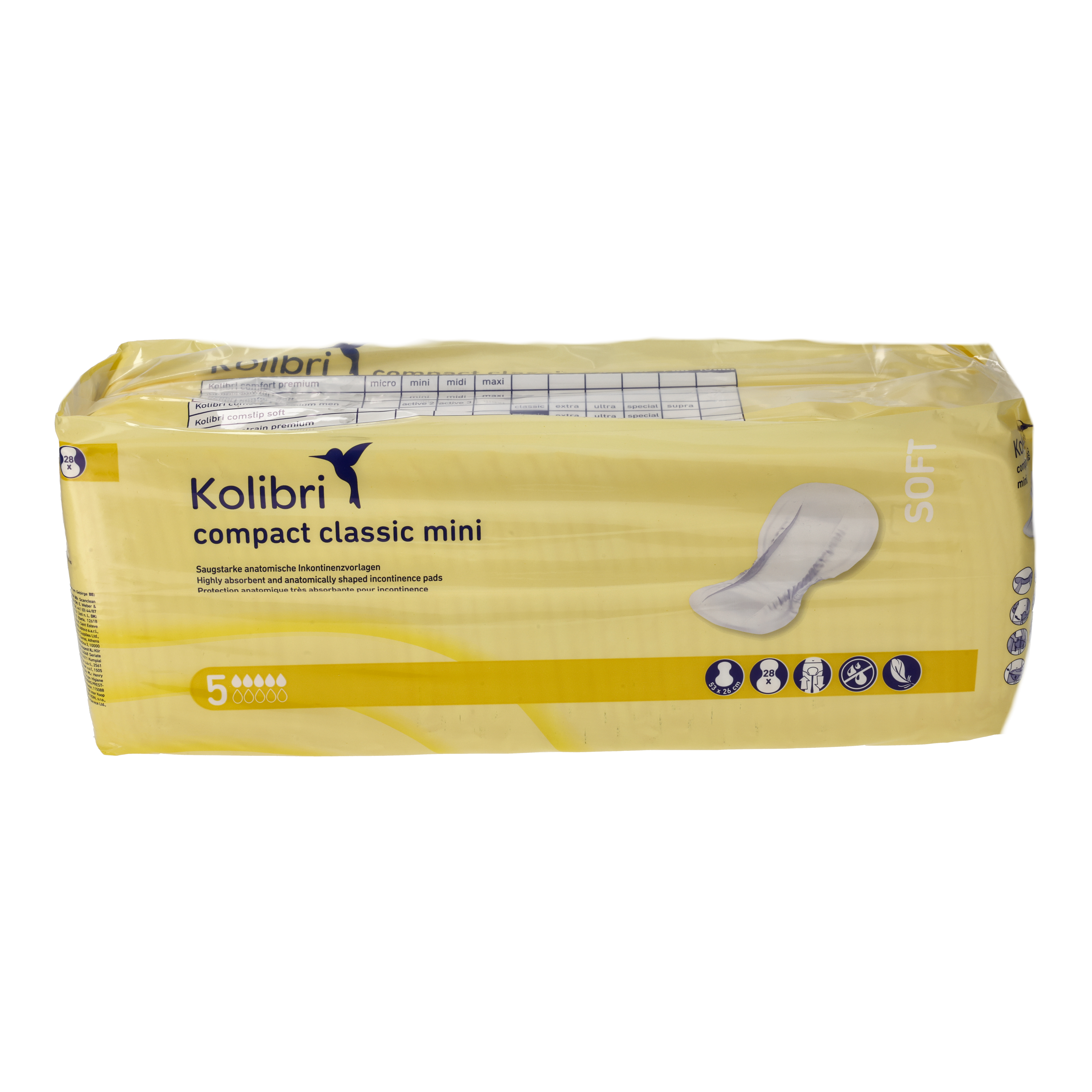 Ein Bild von Kolibri compact SOFT classic mini Vorlage - 900 ml