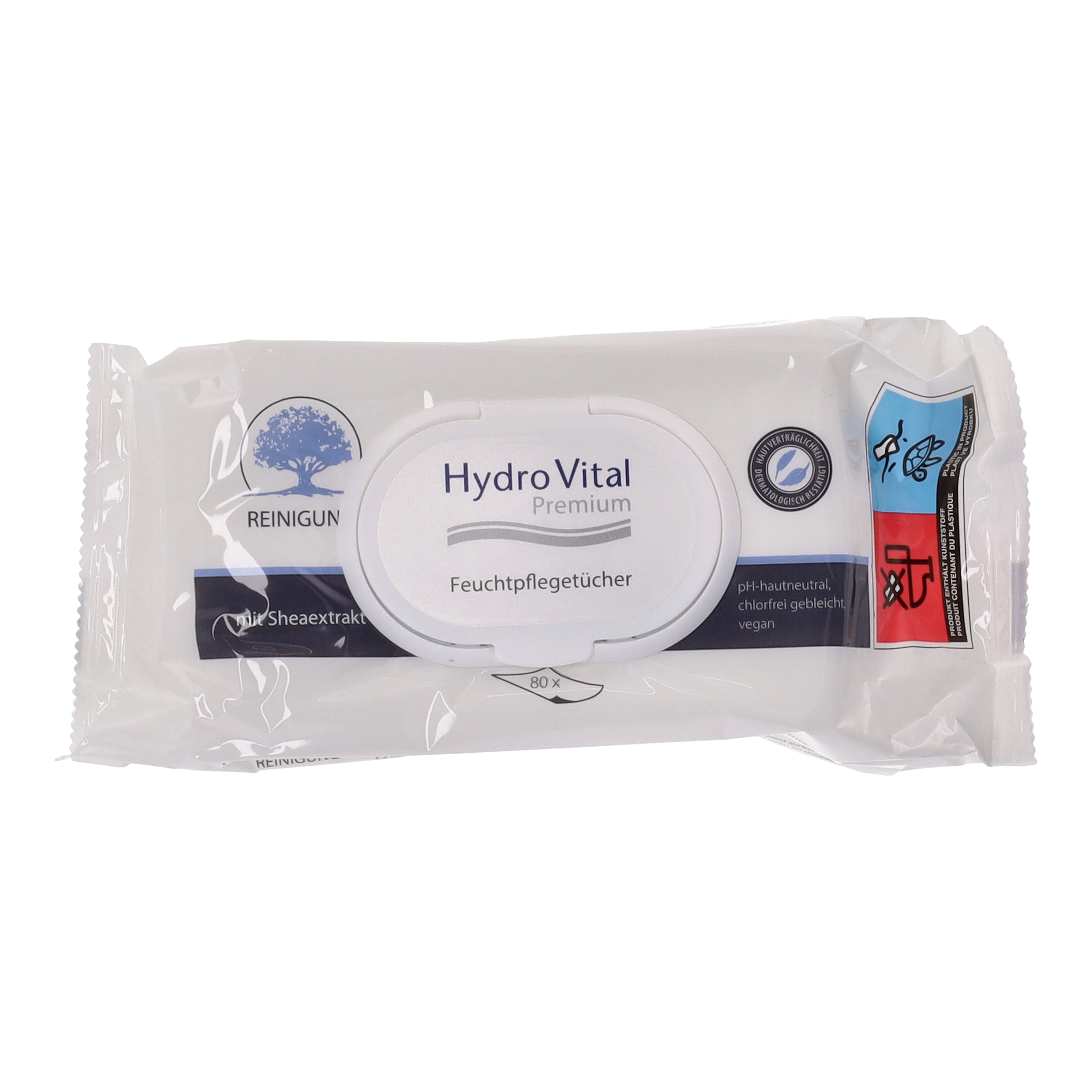 Ein Bild von HydroVital Premium Feuchtpflegetücher - 20x80 Tücher