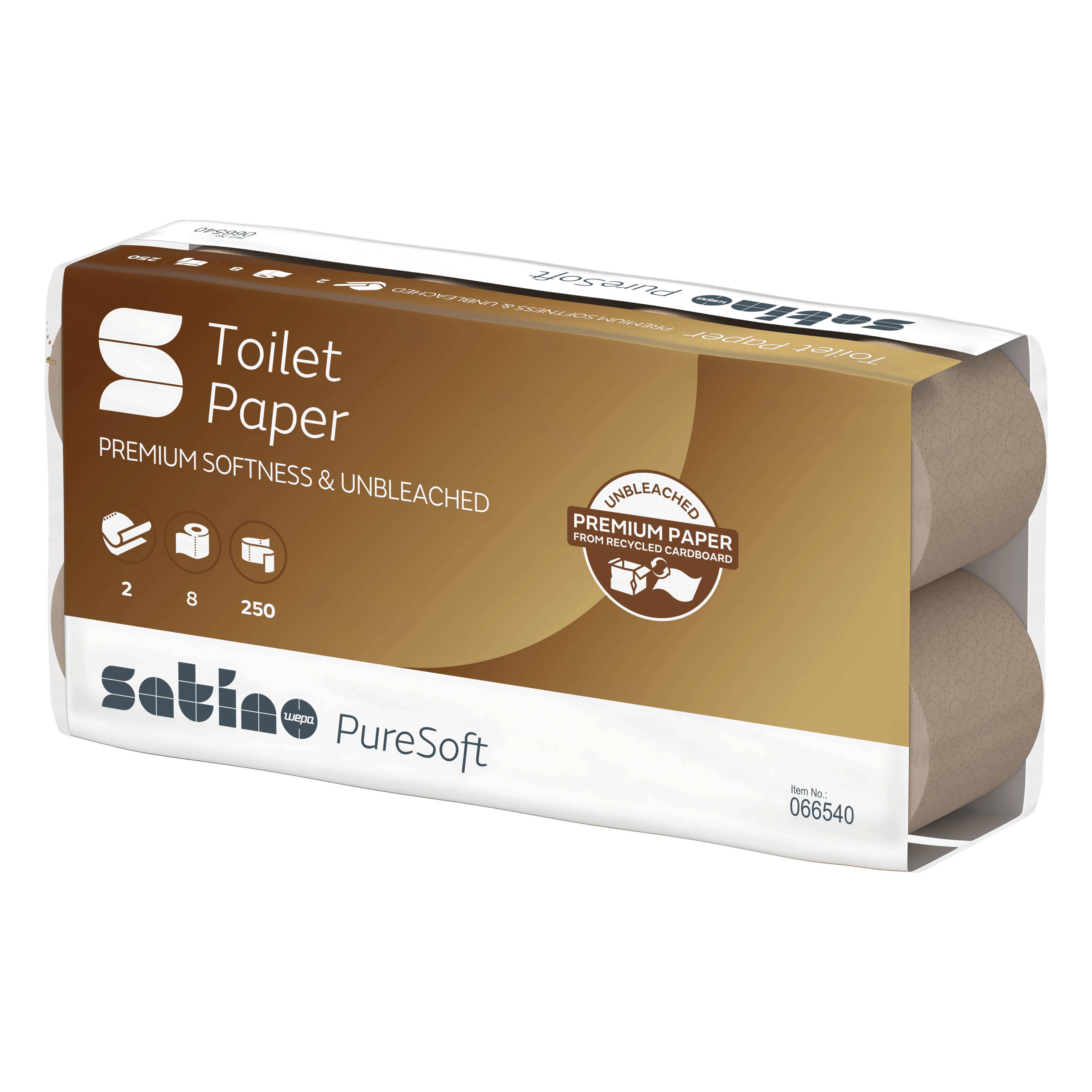 Wepa satino PureSoft Toilettenpapier Kleinrollen - 2-lagig